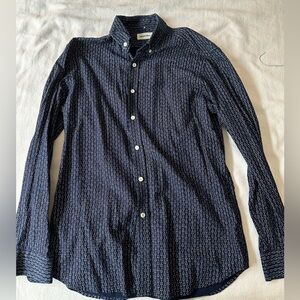 Taylor Stitch Jack Shirt in Indigo Cherry Blossom